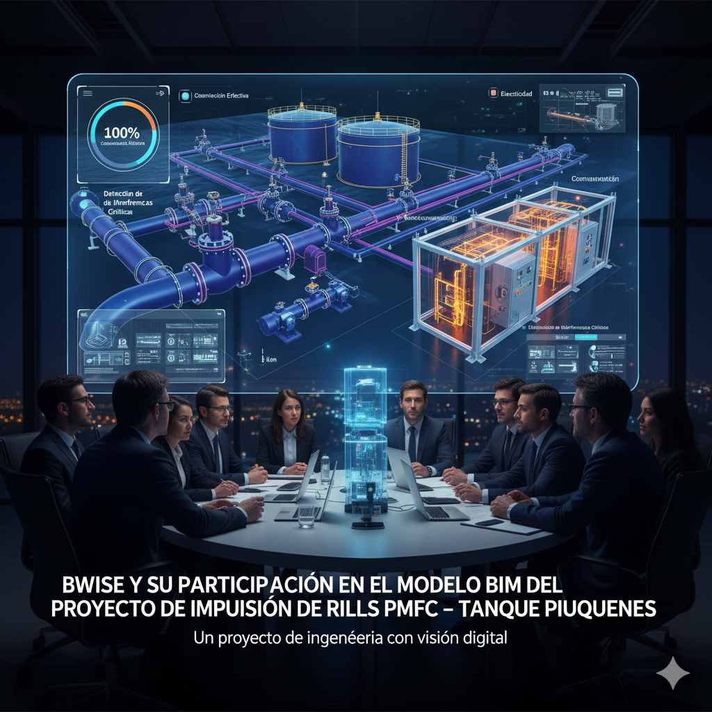 BWISE Y SU PARTICIPACIÓN EN EL MODELO BIM DEL PROYECTO DE IMPULSIÓN DE RILES PMFC – TANQUE PIUQUENES